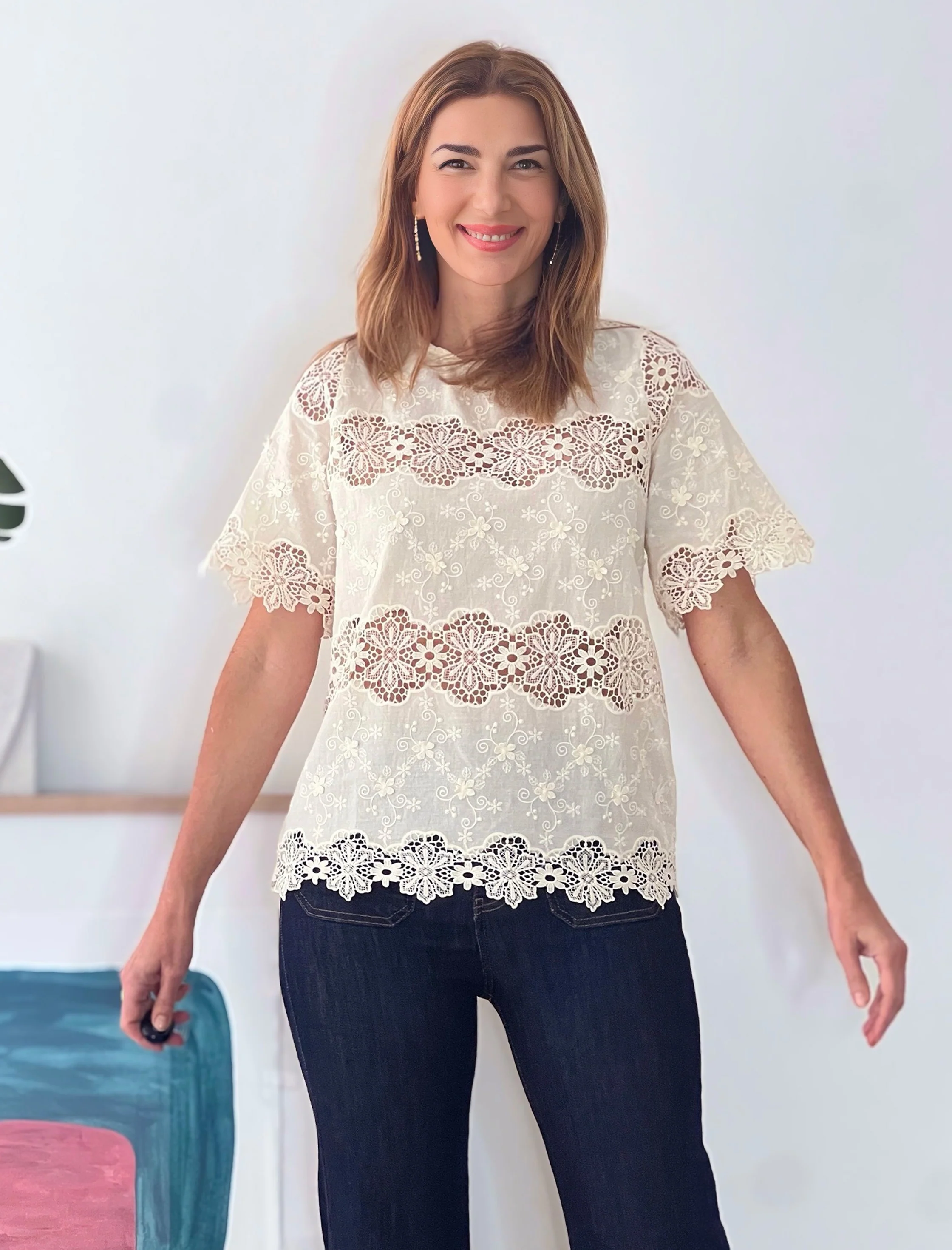 Look del día romántico y con nuevos jeans